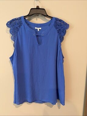 Maurices Cobalt Blue Lace Cap Sleeve Camisole